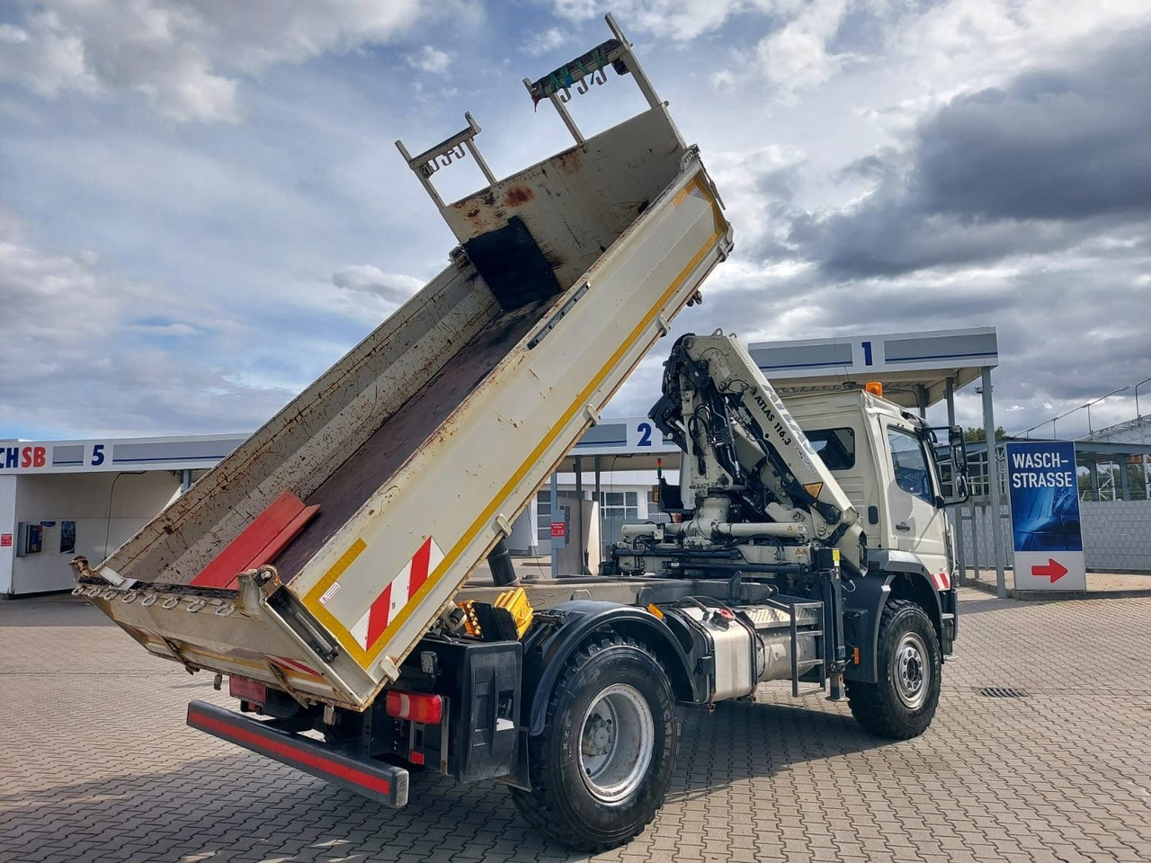 Mercedes-Benz Atego / 1324 MEILER 4X4 KRAN ATLAS 116.3 - 翻斗车, 起重车:图5 Mercedes-Benz Atego / 1324 MEILER 4X4 KRAN ATLAS 116.3 - 翻斗车, 起重车:图5