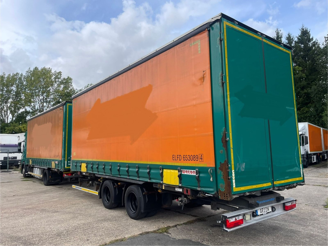 Scania G450 Pritsche+Plane/ANHÄNGER/KOTSCHENREUTHER - 侧帘卡车:图3 Scania G450 Pritsche+Plane/ANHÄNGER/KOTSCHENREUTHER - 侧帘卡车:图3