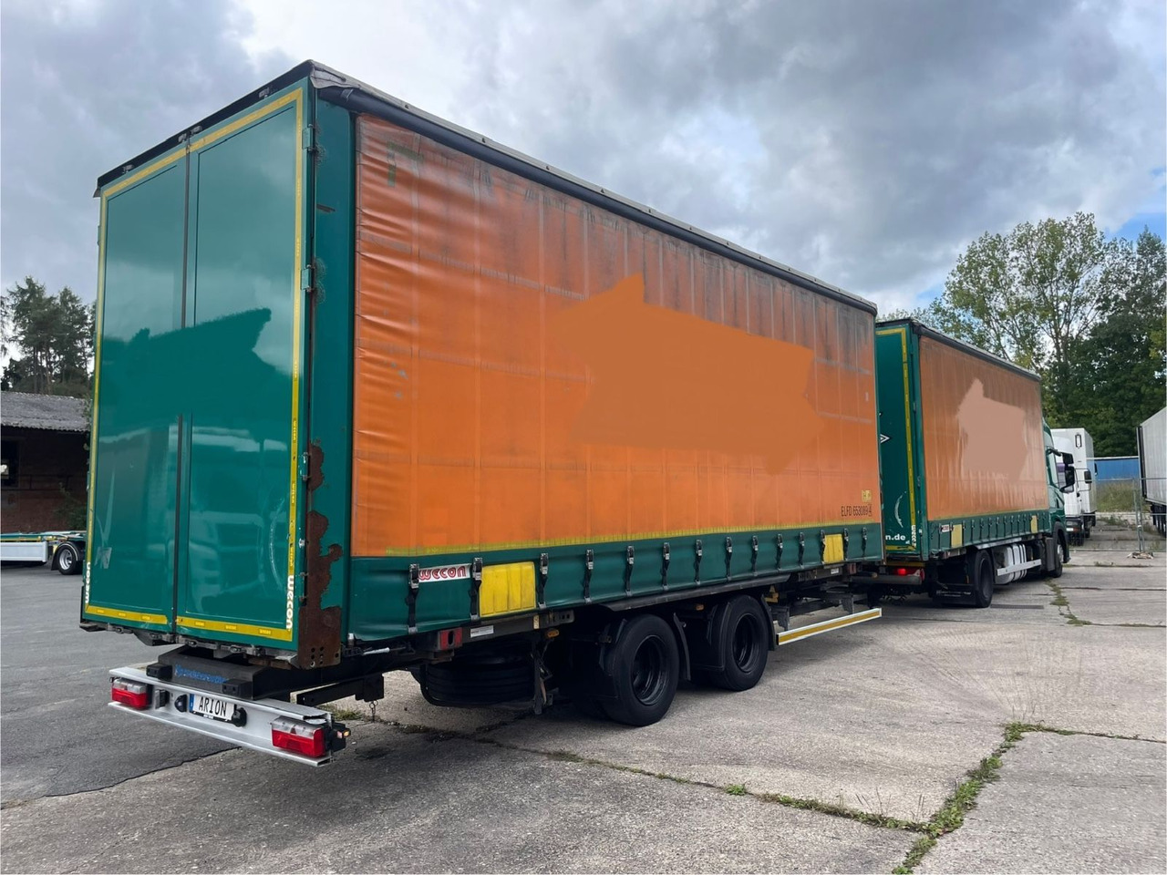 Scania G450 Pritsche+Plane/ANHÄNGER/KOTSCHENREUTHER - 侧帘卡车:图4 Scania G450 Pritsche+Plane/ANHÄNGER/KOTSCHENREUTHER - 侧帘卡车:图4