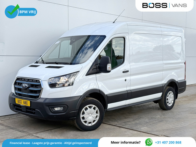 无侧窗厢式货车, 电动小型货车 Ford E-Transit 75kWh 184PK 390 Elektrisch 75kWh 334km WLTP BEV Snelladen L2H2 Climate Control Tacho Carplay Camera Stoelverwarming Parkeersensoren voor achter：图1