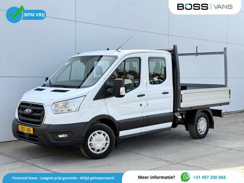 Ford Transit 350 2.0 TDCI 130PK L3H1 DC Trend Open Laadbak Pritische 6 zitplaatsen Airco Cruise Control - 平板货车, 康比货车:图1 Ford Transit 350 2.0 TDCI 130PK L3H1 DC Trend Open Laadbak Pritische 6 zitplaatsen Airco Cruise Control - 平板货车, 康比货车:图1