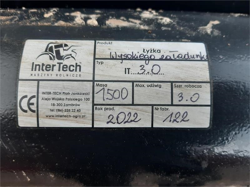 Inter-Tech højtipskovl inter-tech 3 meters - 农业机械:图4 Inter-Tech højtipskovl inter-tech 3 meters - 农业机械:图4