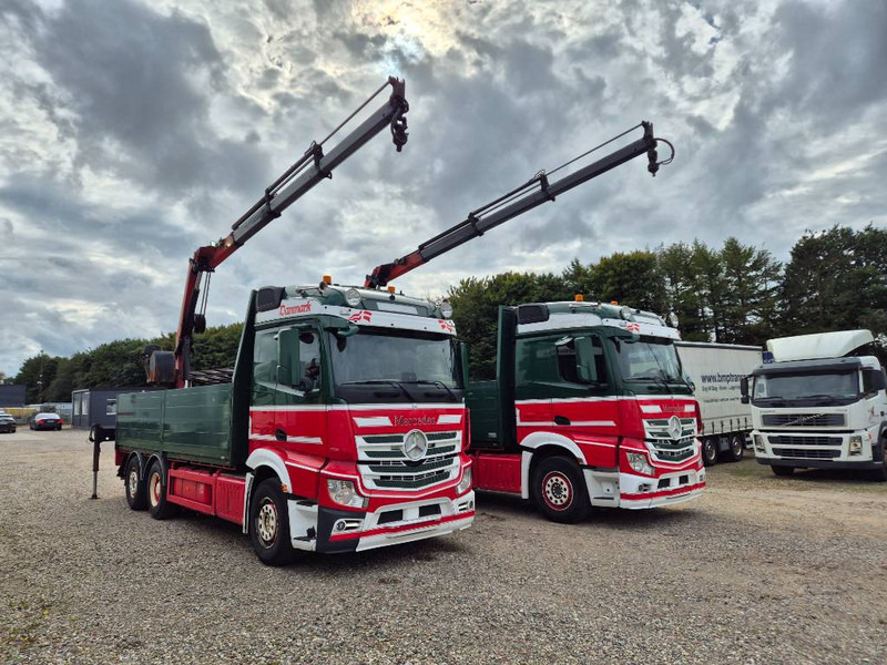 Mercedes-Benz Actros 2551/6x2 // Palfinger 16002 B // 2 x trucks - 起重车:图1 Mercedes-Benz Actros 2551/6x2 // Palfinger 16002 B // 2 x trucks - 起重车:图1
