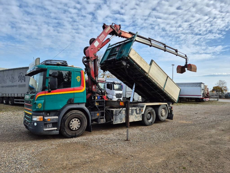 Scania P450 6x2/4 // HMF 2223 K4 // 3-way tip - 起重车:图4 Scania P450 6x2/4 // HMF 2223 K4 // 3-way tip - 起重车:图4