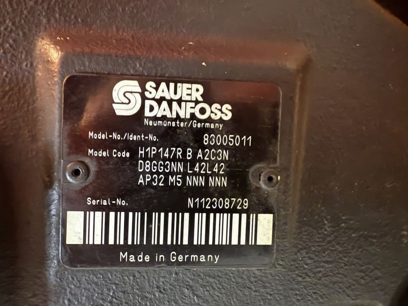 Sauer Danfoss H1P147R Piston Pump 83005011 - 备件 适用于 建筑机械:图2 Sauer Danfoss H1P147R Piston Pump 83005011 - 备件 适用于 建筑机械:图2