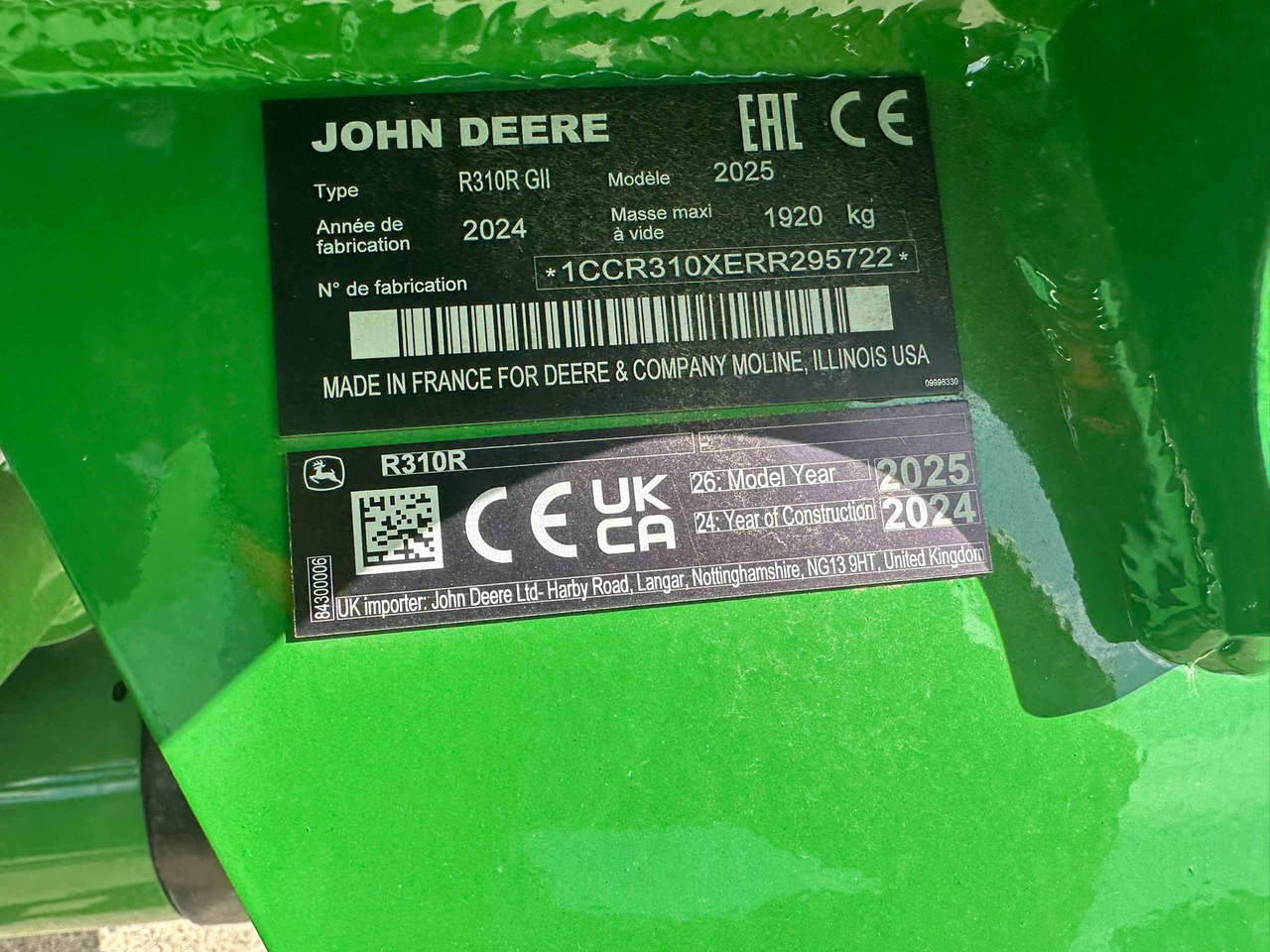 John Deere R310R Mower Conditioner - 干草和饲料设备:图5 John Deere R310R Mower Conditioner - 干草和饲料设备:图5