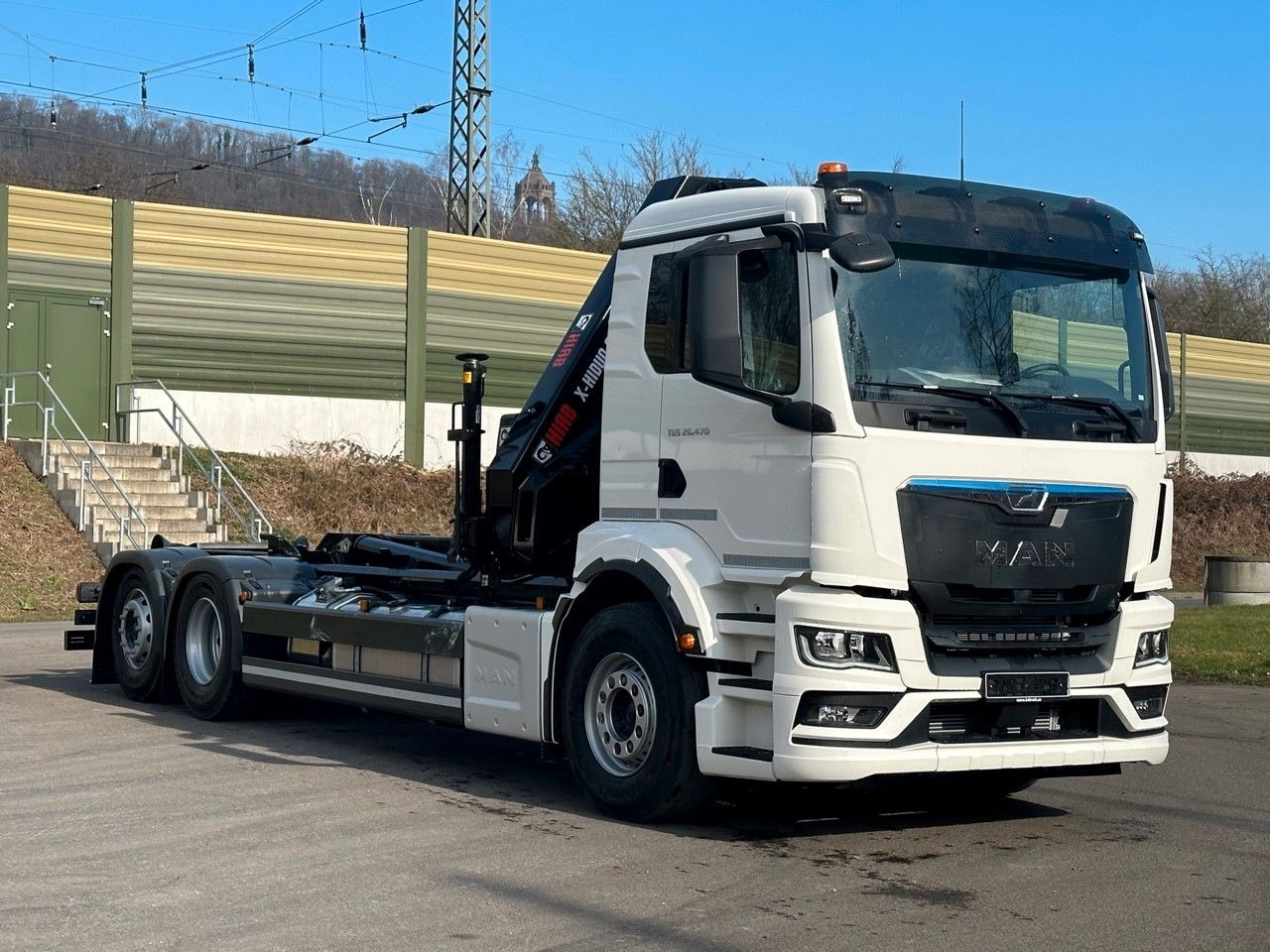 吊钩升降车, 起重车 MAN TGS 26.470 6x2 Abrollkipper + Kran Hiab 228-4：图14