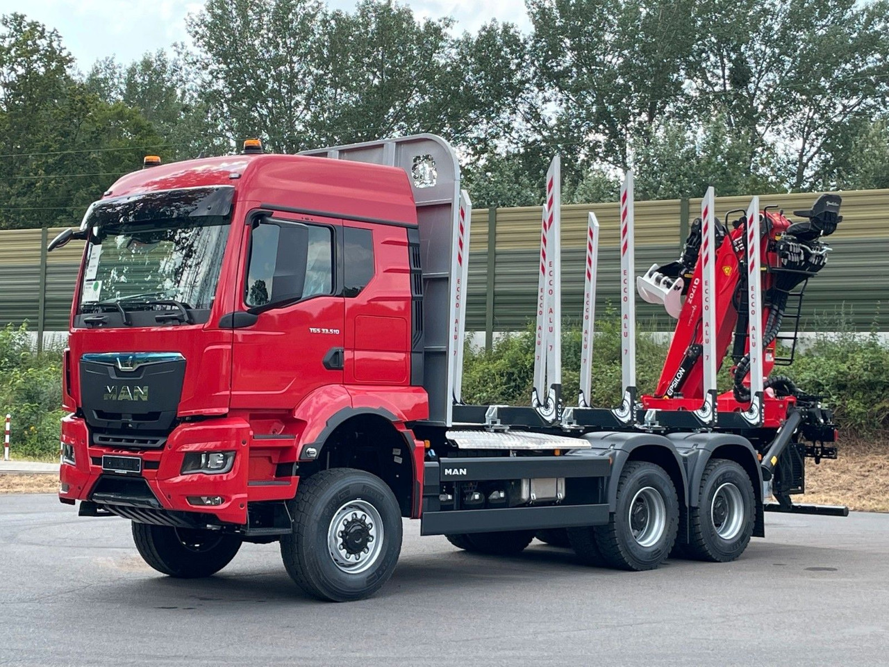 MAN TGS 33.520 6X6 Euro6e Radstand 3900mm EPSILON - 木材运输车, 起重车:图1 MAN TGS 33.520 6X6 Euro6e Radstand 3900mm EPSILON - 木材运输车, 起重车:图1
