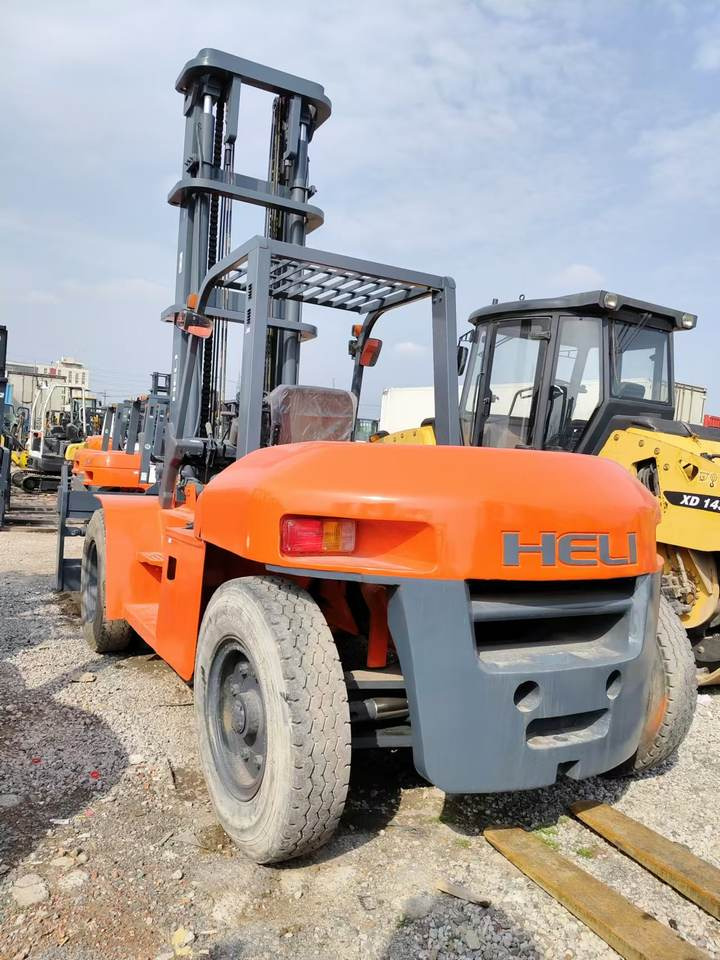 6-Meter Lift Height Mast Forklift Used Heli 10-Ton Forklift Truck Cpcd100 - 叉车:图3 6-Meter Lift Height Mast Forklift Used Heli 10-Ton Forklift Truck Cpcd100 - 叉车:图3