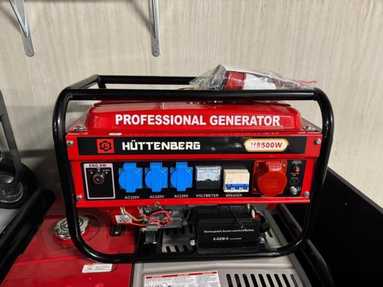 Hüttenberg H8500 Key- en Trekstart Benzine Generator (Nieuw) - 发电机组:图1 Hüttenberg H8500 Key- en Trekstart Benzine Generator (Nieuw) - 发电机组:图1