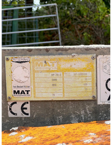 Bauer MAT HP 70 - 固定式混凝土泵 适用于 农业机械:图3 Bauer MAT HP 70 - 固定式混凝土泵 适用于 农业机械:图3