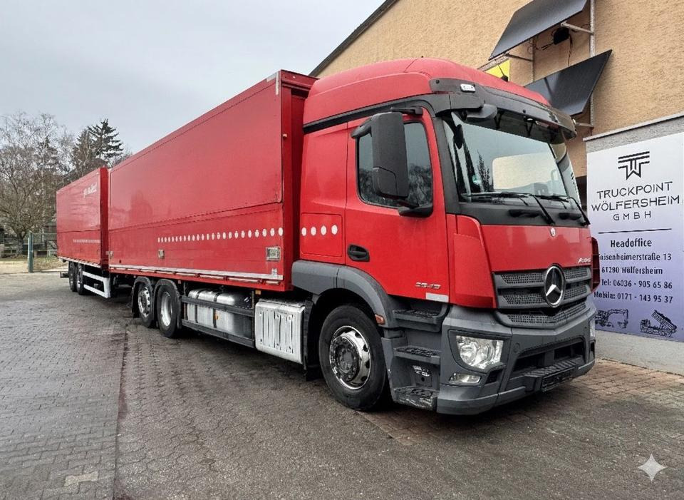 Mercedes-Benz Actros2543/Retarder/Lenk-Lift/2xAHK/Top-Zustand! - 厢式卡车:图1 Mercedes-Benz Actros2543/Retarder/Lenk-Lift/2xAHK/Top-Zustand! - 厢式卡车:图1