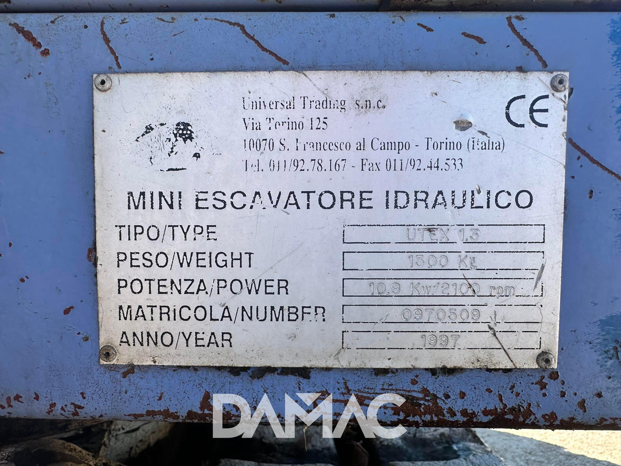 小型挖掘机 UTEX 1.3：图12