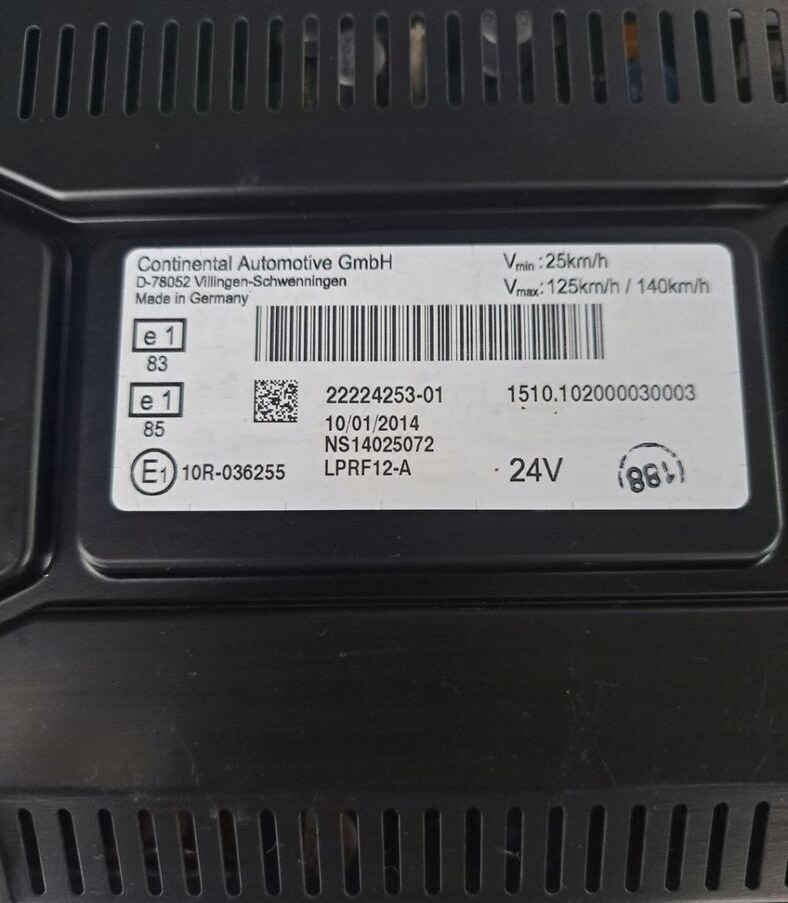 CONTINENTAL ZEGARY LICZNIKI AUTOMAT RENAULT GAMA T RANGE 22224253 - 仪表板 适用于 卡车:图3 CONTINENTAL ZEGARY LICZNIKI AUTOMAT RENAULT GAMA T RANGE 22224253 - 仪表板 适用于 卡车:图3