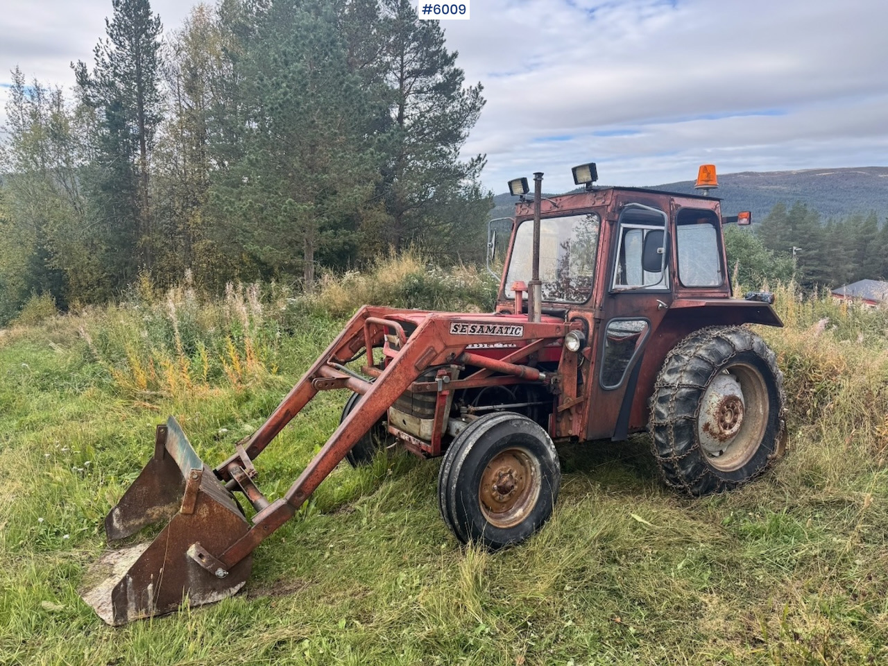 1971 Massey-Ferguson 135 incl. front loader, bucket, rear scraper, and log splitter/firewood machine - 拖拉机:图3 1971 Massey-Ferguson 135 incl. front loader, bucket, rear scraper, and log splitter/firewood machine - 拖拉机:图3