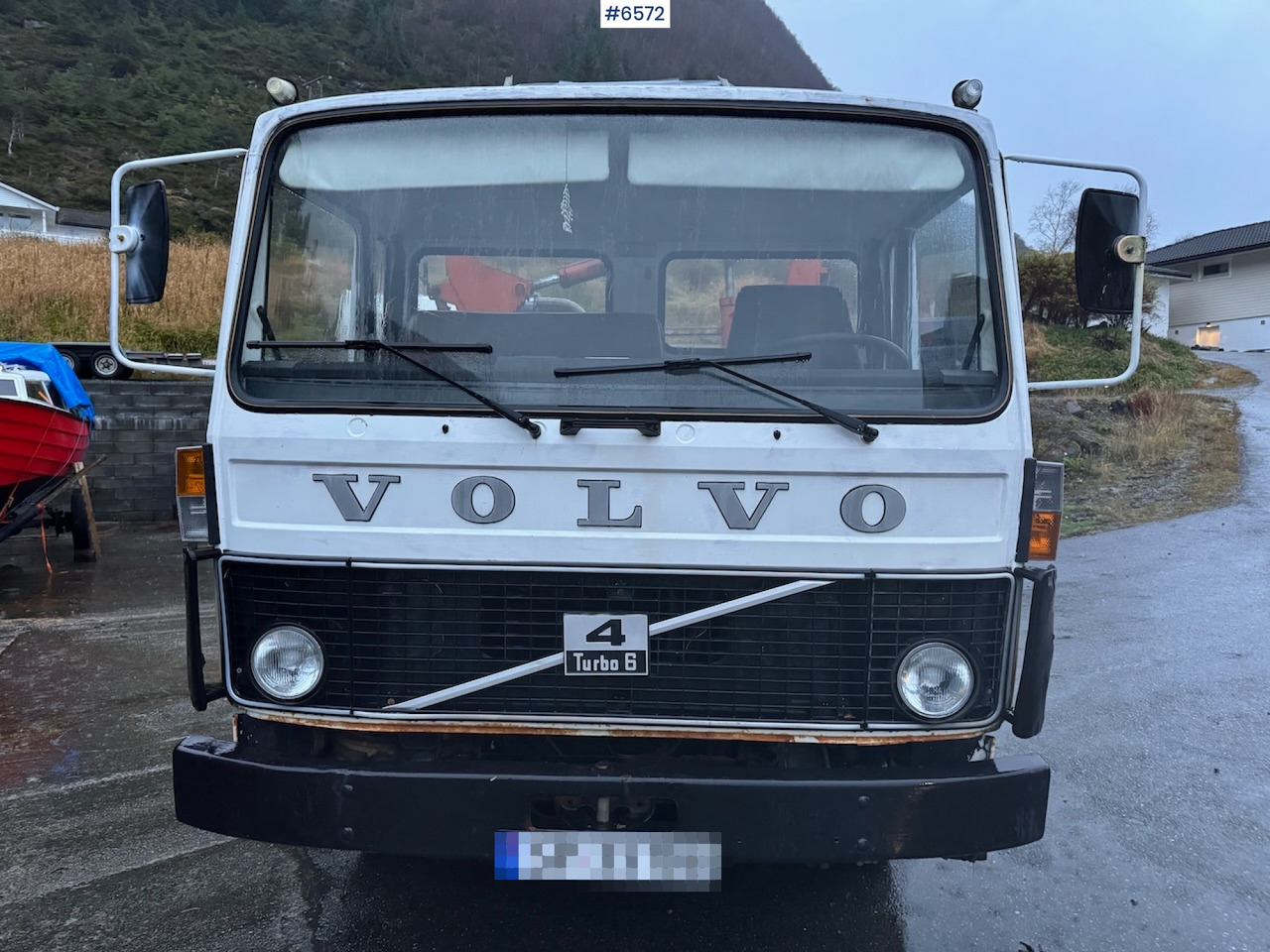 1980 Volvo F408 Turbo 6 4x2 w/ crane - 栏板式/ 平板卡车, 起重车:图4 1980 Volvo F408 Turbo 6 4x2 w/ crane - 栏板式/ 平板卡车, 起重车:图4