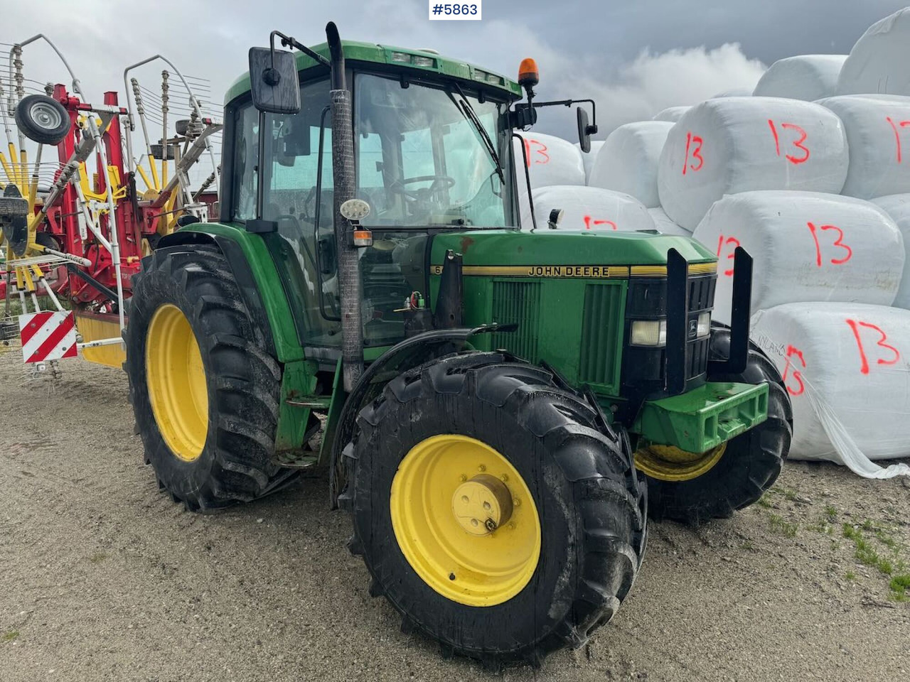 1996 John Deere 6400 4x4 w/ front loader. - 拖拉机:图1 1996 John Deere 6400 4x4 w/ front loader. - 拖拉机:图1