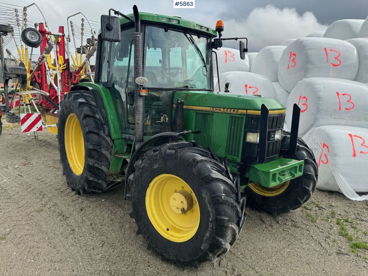 1996 John Deere 6400 4x4 w/ front loader. - 拖拉机:图2 1996 John Deere 6400 4x4 w/ front loader. - 拖拉机:图2