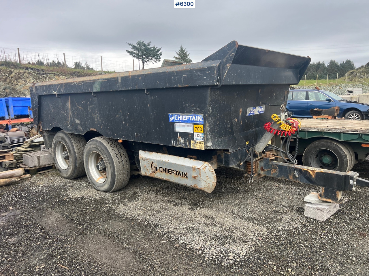 2012 Chieftain 20 ton 2 axle dump trailer - 农场自卸拖车/ 自卸车:图1 2012 Chieftain 20 ton 2 axle dump trailer - 农场自卸拖车/ 自卸车:图1