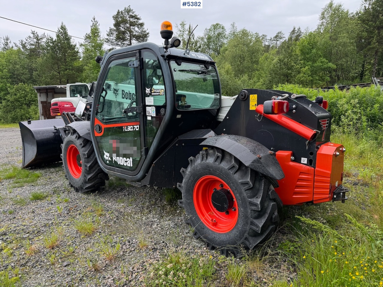 2021 Bobcat TL30.70DB m/ bucket, pallet fork and 4 chains. - 叉车:图4 2021 Bobcat TL30.70DB m/ bucket, pallet fork and 4 chains. - 叉车:图4