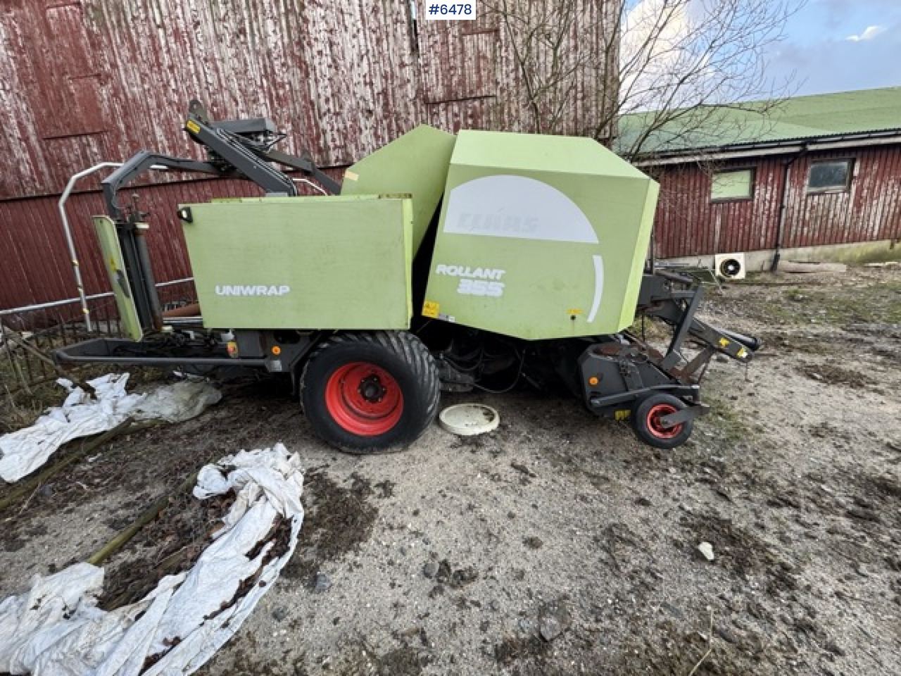 Claas Rollant 255 Uniwrap – 2010 model Condition: Repair project / for parts - 干草和饲料设备:图1 Claas Rollant 255 Uniwrap – 2010 model Condition: Repair project / for parts - 干草和饲料设备:图1
