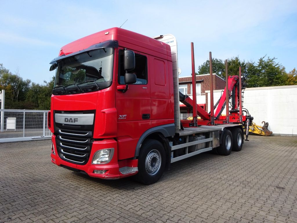 DAF XF 510 + EPSILON M120Z Holzheckladekran +Greifer - 木材运输车, 起重车:图5 DAF XF 510 + EPSILON M120Z Holzheckladekran +Greifer - 木材运输车, 起重车:图5