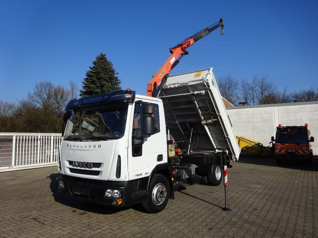 Iveco ML75E18K MEILLER 3Skipper mit PK 7001 Kran 4x2 Iveco ML75E18K MEILLER 3Skipper mit PK 7001 Kran 4x2 - 翻斗车, 起重车:图1 Iveco ML75E18K MEILLER 3Skipper mit PK 7001 Kran 4x2 Iveco ML75E18K MEILLER 3Skipper mit PK 7001 Kran 4x2 - 翻斗车, 起重车:图1