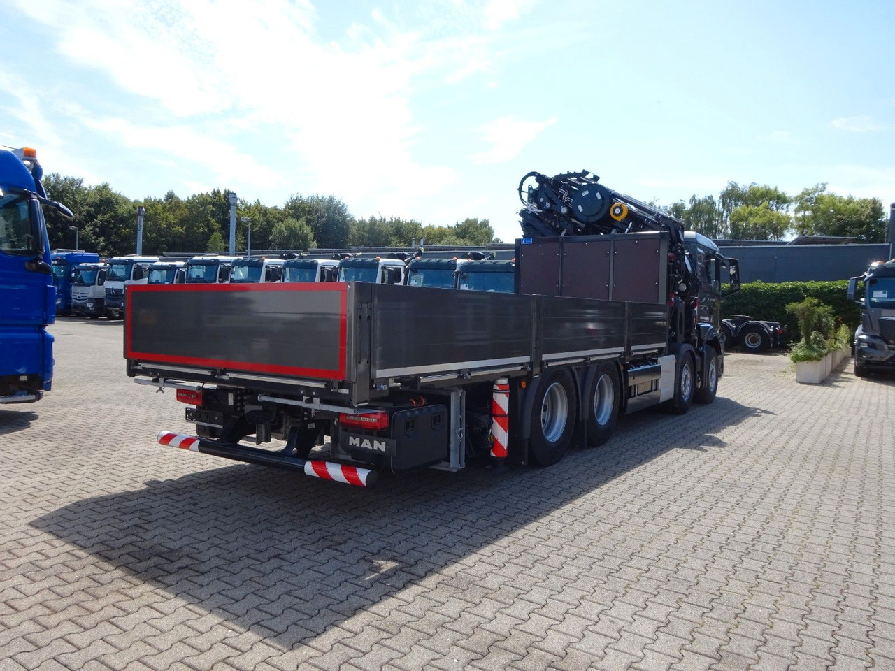 起重车, 栏板式/ 平板卡车 MAN 35.510 P+ 955 Effer jib Seilwind(100t Meterkran MAN 35.510 P+ 955 Effer jib Seilwind(100t Meterkran：图13