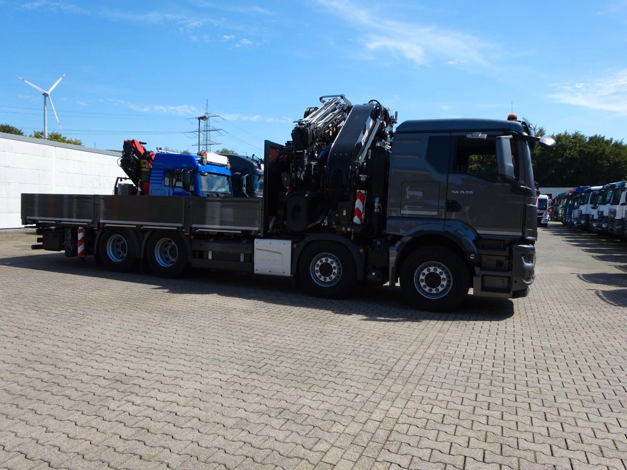 起重车, 栏板式/ 平板卡车 MAN 35.510 P+ 955 Effer jib Seilwind(100t Meterkran MAN 35.510 P+ 955 Effer jib Seilwind(100t Meterkran：图14