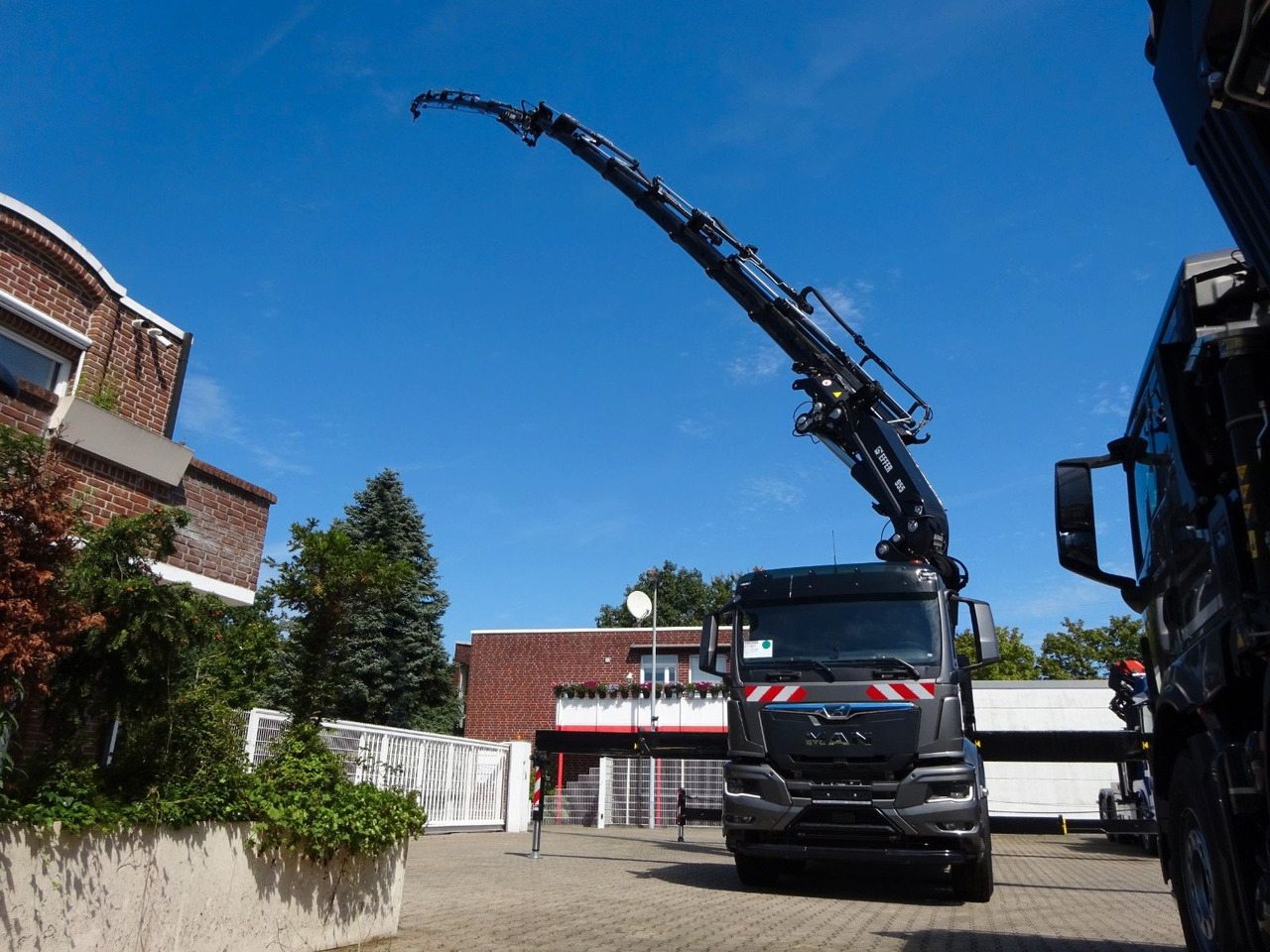 起重车, 栏板式/ 平板卡车 MAN 35.510 P+ 955 Effer jib Seilwind(100t Meterkran MAN 35.510 P+ 955 Effer jib Seilwind(100t Meterkran：图6