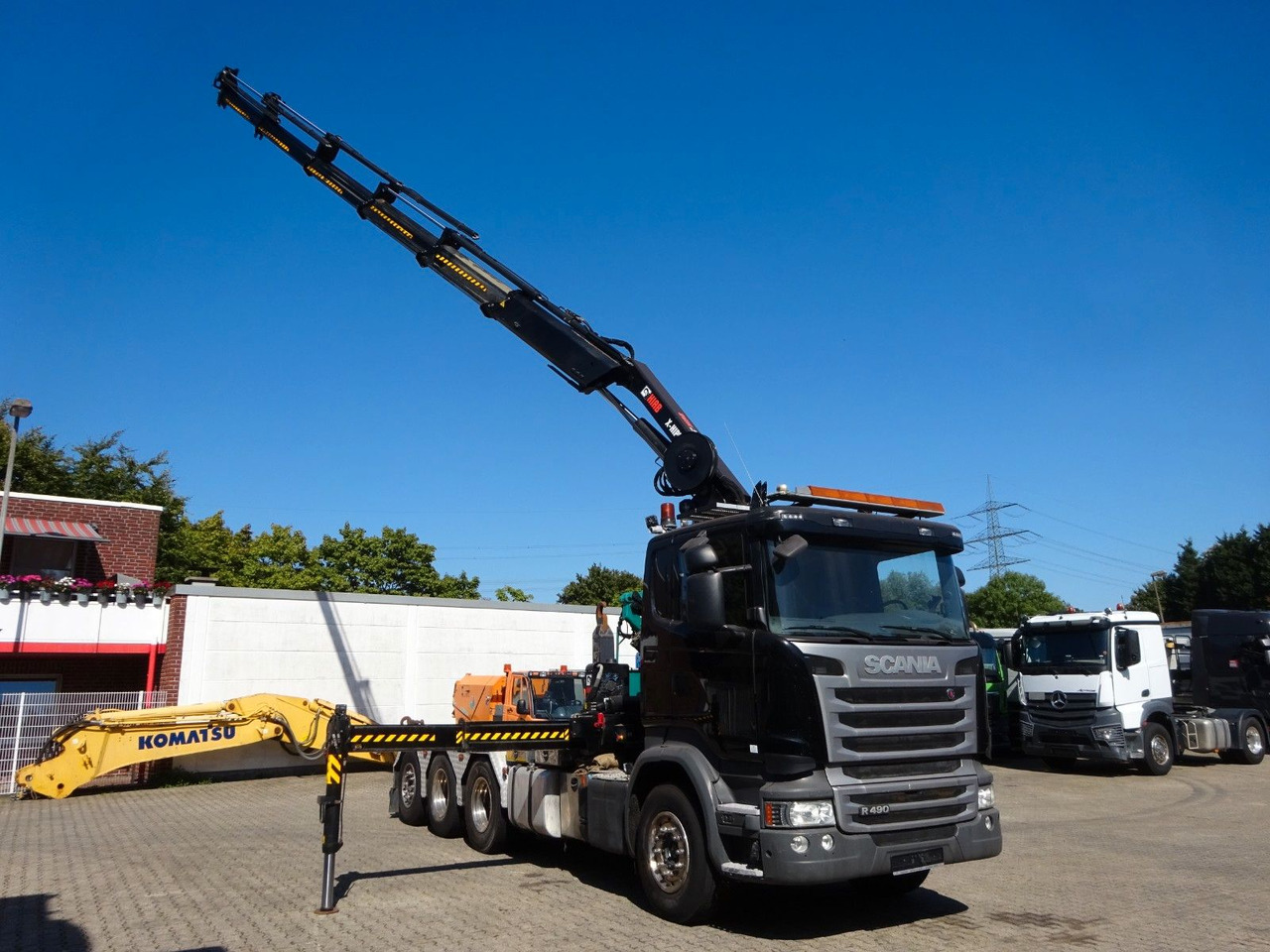 Scania R490 Abroller + HIAB 302E-6 Bj.2021 !Kran TRIDEM Scania R490 Abroller + HIAB 302E-6 Bj.2021 !Kran TRIDEM - 吊钩升降车, 起重车:图1 Scania R490 Abroller + HIAB 302E-6 Bj.2021 !Kran TRIDEM Scania R490 Abroller + HIAB 302E-6 Bj.2021 !Kran TRIDEM - 吊钩升降车, 起重车:图1