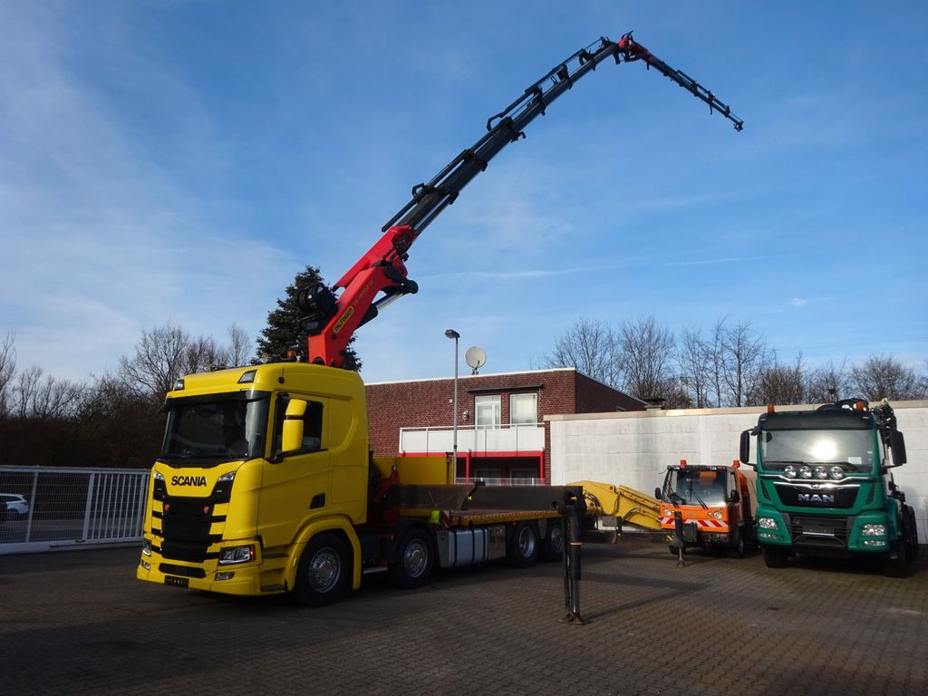 Scania R500 V8 + PK 72002 + JIB + Seilwinde 8x2 - 起重车, 栏板式/ 平板卡车:图3 Scania R500 V8 + PK 72002 + JIB + Seilwinde 8x2 - 起重车, 栏板式/ 平板卡车:图3