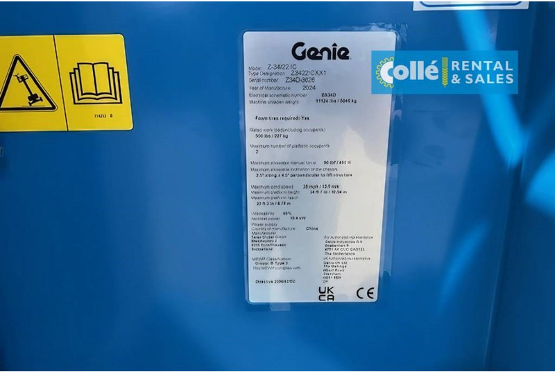 新的 铰接臂 Genie Z-34/22 IC | 2024：图7