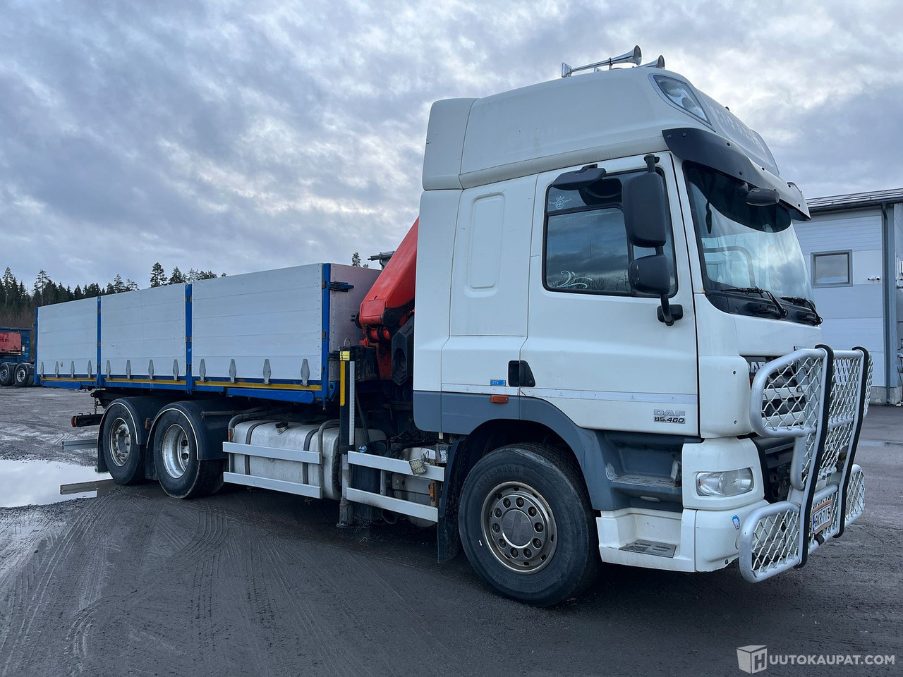 Daf CF85.460 FAN, 2013, Kangasala - 栏板式/ 平板卡车, 起重车:图2 Daf CF85.460 FAN, 2013, Kangasala - 栏板式/ 平板卡车, 起重车:图2
