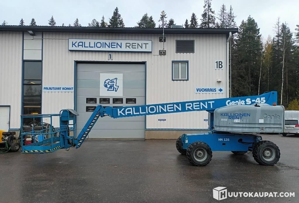 Genie S-45 RT, boom lift, rough-terrain, 2003, Hyvinkää - 伸缩臂:图1 Genie S-45 RT, boom lift, rough-terrain, 2003, Hyvinkää - 伸缩臂:图1