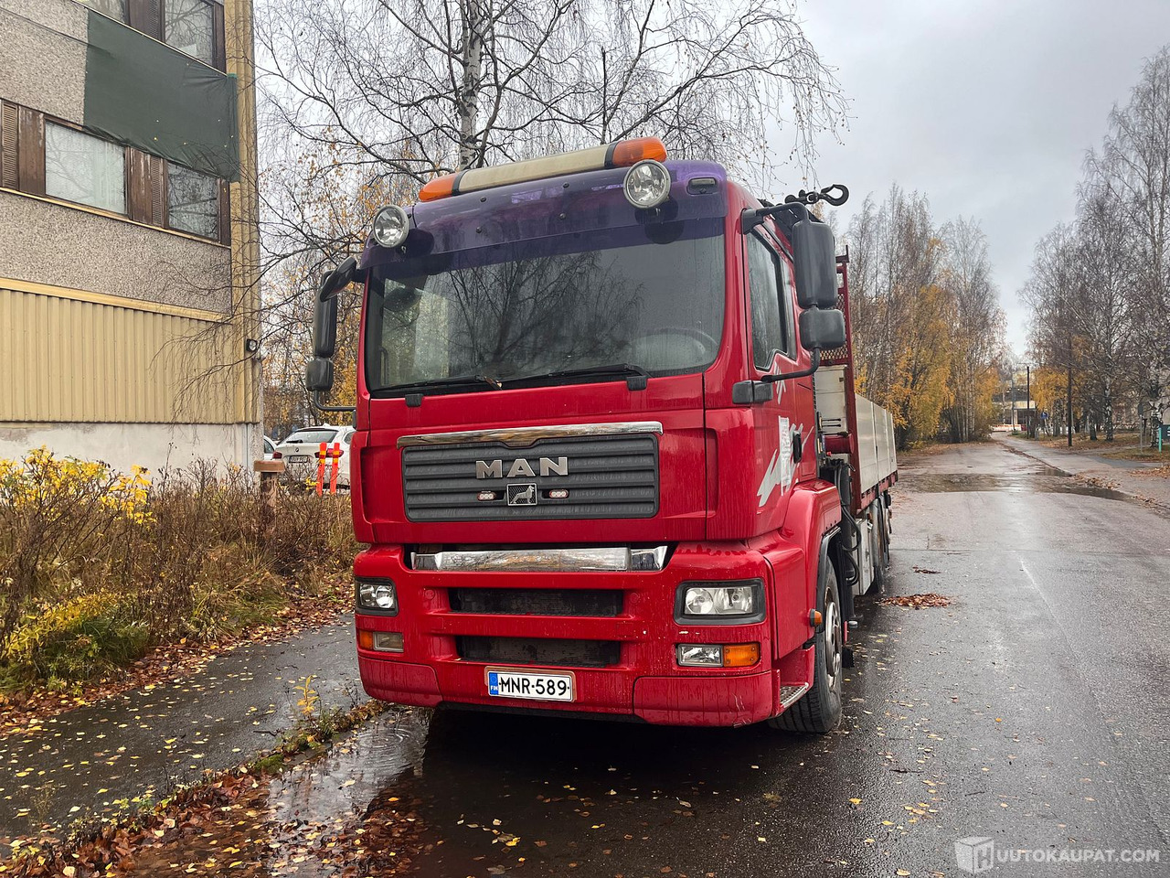 MAN TGA 26.400, kuorma-auto nosturilla, 2008, Helsinki - 栏板式/ 平板卡车, 起重车:图2 MAN TGA 26.400, kuorma-auto nosturilla, 2008, Helsinki - 栏板式/ 平板卡车, 起重车:图2