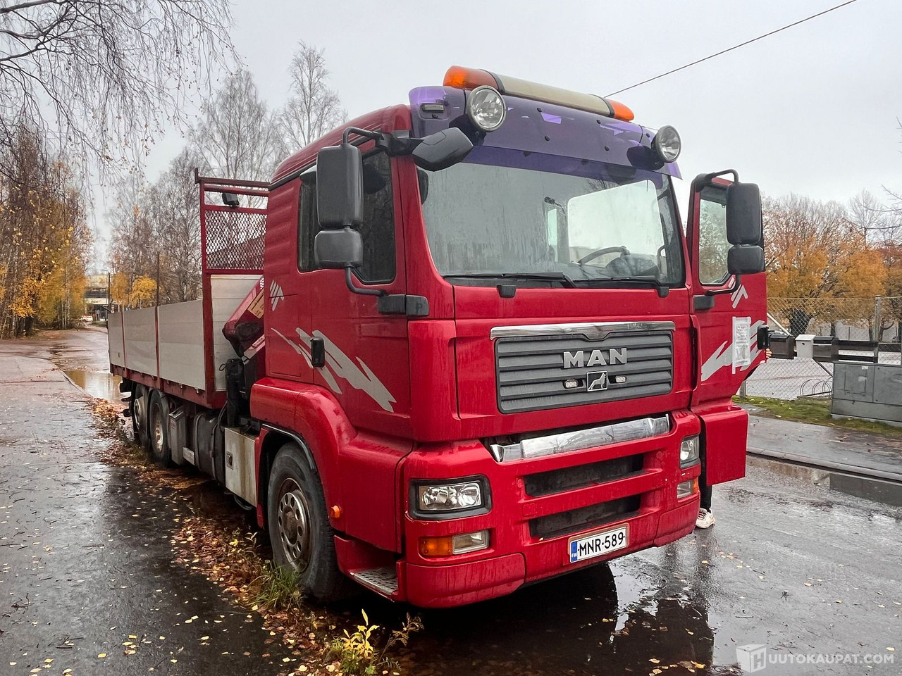 MAN TGA 26.400, kuorma-auto nosturilla, 2008, Helsinki - 栏板式/ 平板卡车, 起重车:图3 MAN TGA 26.400, kuorma-auto nosturilla, 2008, Helsinki - 栏板式/ 平板卡车, 起重车:图3