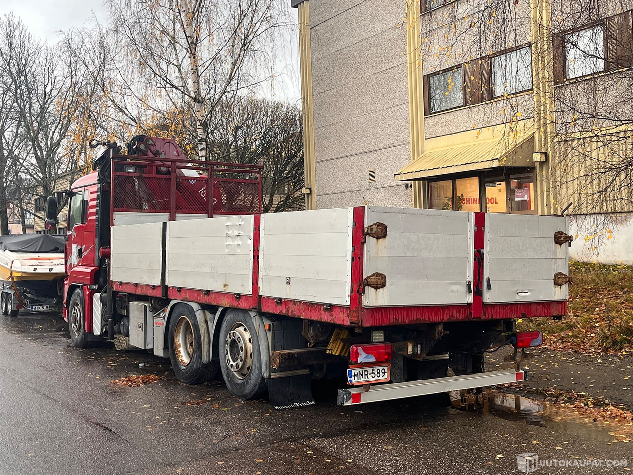 MAN TGA 26.400, kuorma-auto nosturilla, 2008, Helsinki - 栏板式/ 平板卡车, 起重车:图4 MAN TGA 26.400, kuorma-auto nosturilla, 2008, Helsinki - 栏板式/ 平板卡车, 起重车:图4