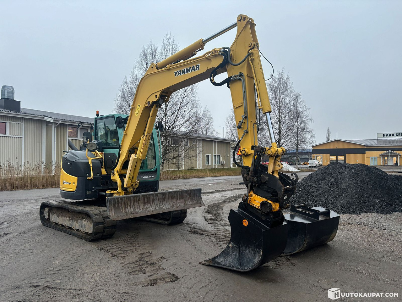 Yanmar VIO80-1 excavator + Engcon with two buckets., Ylivieska - 小型挖掘机:图2 Yanmar VIO80-1 excavator + Engcon with two buckets., Ylivieska - 小型挖掘机:图2