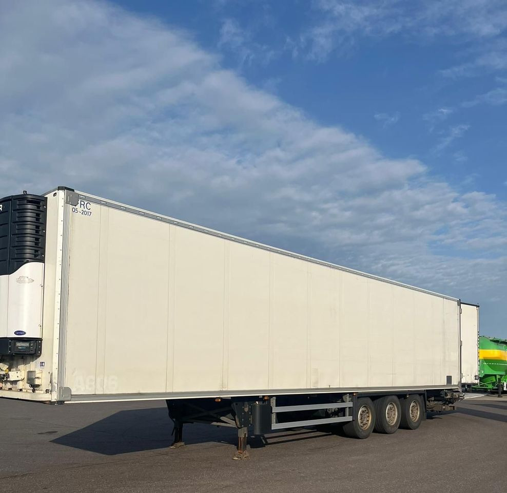 Schmitz Cargobull CARRIER MAXIMA 1300 / WINDA / DOPPEL STOCK / ŚCIANA GRODZIOWA / BELKI / PODNOSZONA OŚ / z Niemiec / TOP STAN 2011/ CARRIER CHŁODNIA CHLODNIA LODÓWKA PODWÓJNY ZAŁADUNEK PIĘTROWA - 冷藏半拖车:图5 Schmitz Cargobull CARRIER MAXIMA 1300 / WINDA / DOPPEL STOCK / ŚCIANA GRODZIOWA / BELKI / PODNOSZONA OŚ / z Niemiec / TOP STAN 2011/ CARRIER CHŁODNIA CHLODNIA LODÓWKA PODWÓJNY ZAŁADUNEK PIĘTROWA - 冷藏半拖车:图5