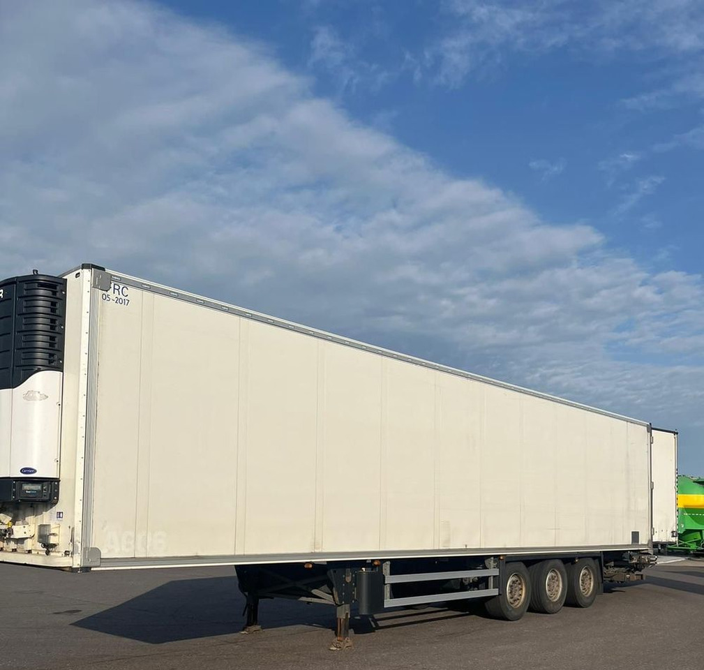 Schmitz Cargobull CARRIER MAXIMA 1300 / WINDA / DOPPEL STOCK / ŚCIANA GRODZIOWA / BELKI / PODNOSZONA OŚ / z Niemiec / TOP STAN 2011/ CARRIER CHŁODNIA CHLODNIA LODÓWKA PODWÓJNY ZAŁADUNEK PIĘTROWA - 冷藏半拖车:图2 Schmitz Cargobull CARRIER MAXIMA 1300 / WINDA / DOPPEL STOCK / ŚCIANA GRODZIOWA / BELKI / PODNOSZONA OŚ / z Niemiec / TOP STAN 2011/ CARRIER CHŁODNIA CHLODNIA LODÓWKA PODWÓJNY ZAŁADUNEK PIĘTROWA - 冷藏半拖车:图2