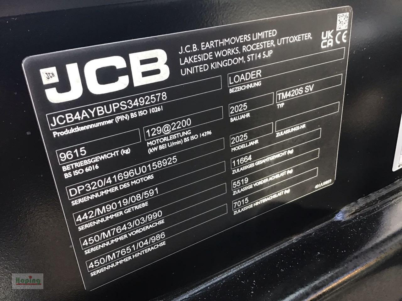 JCB TM420S AGRI - Stufe V - 伸缩臂轮式装载机:图5 JCB TM420S AGRI - Stufe V - 伸缩臂轮式装载机:图5