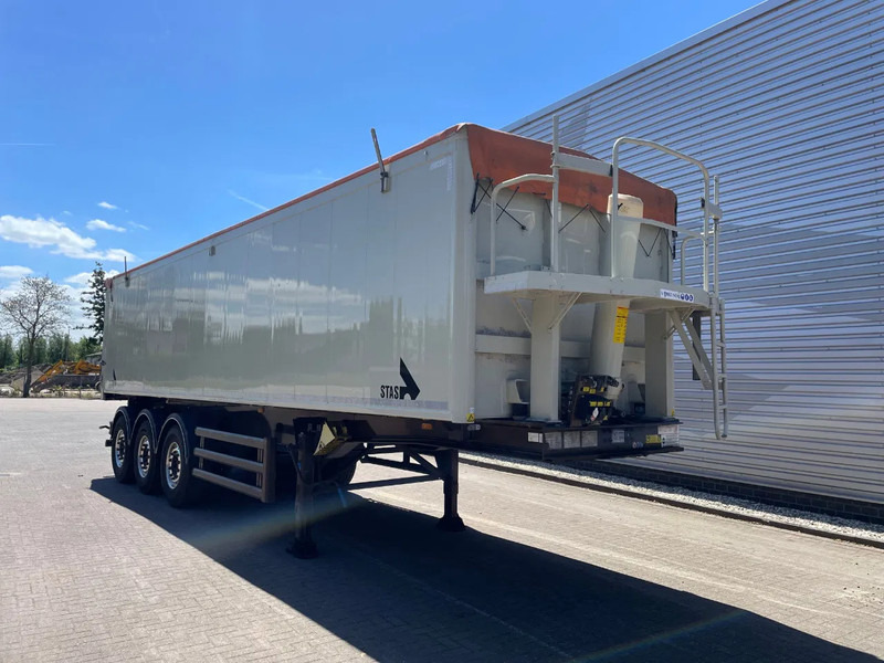 Stas 300 CX / FULL ALUMINIUM / 48M3 / APK - TUV NOVEMBER 2025 / SAF AXLES / DICS BRAKES / RVS FLOOR / - 翻斗半拖车:图1 Stas 300 CX / FULL ALUMINIUM / 48M3 / APK - TUV NOVEMBER 2025 / SAF AXLES / DICS BRAKES / RVS FLOOR / - 翻斗半拖车:图1