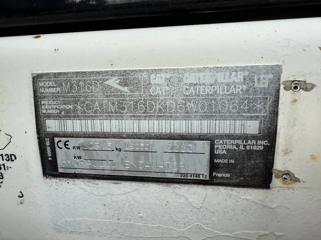 轮式挖掘机 CAT M 316 D：图15