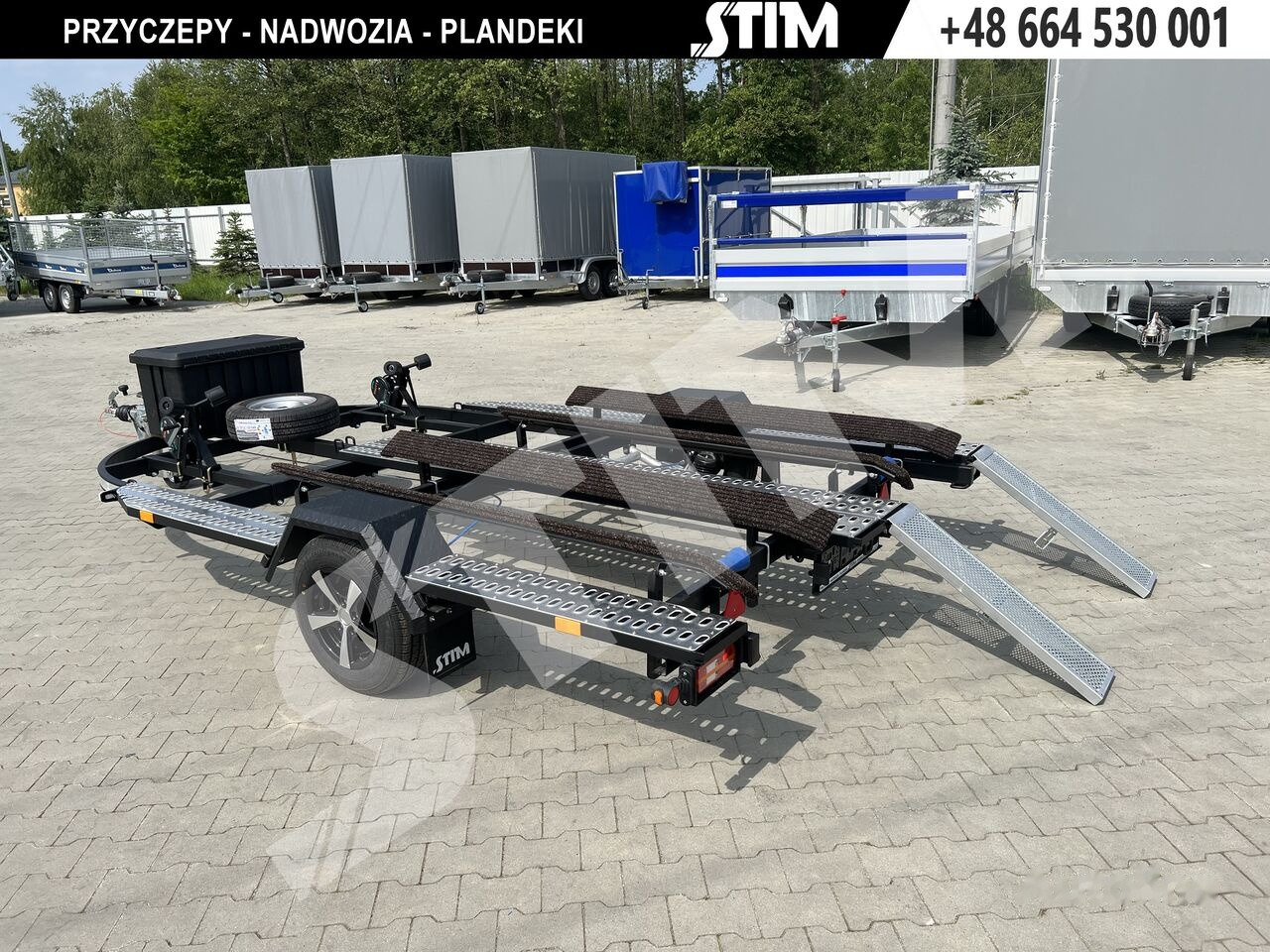 新的 船拖车 Stim L21-SWQ/1300 vr. B 2x skuter lub 2 x quad lub skuter i quad：图22