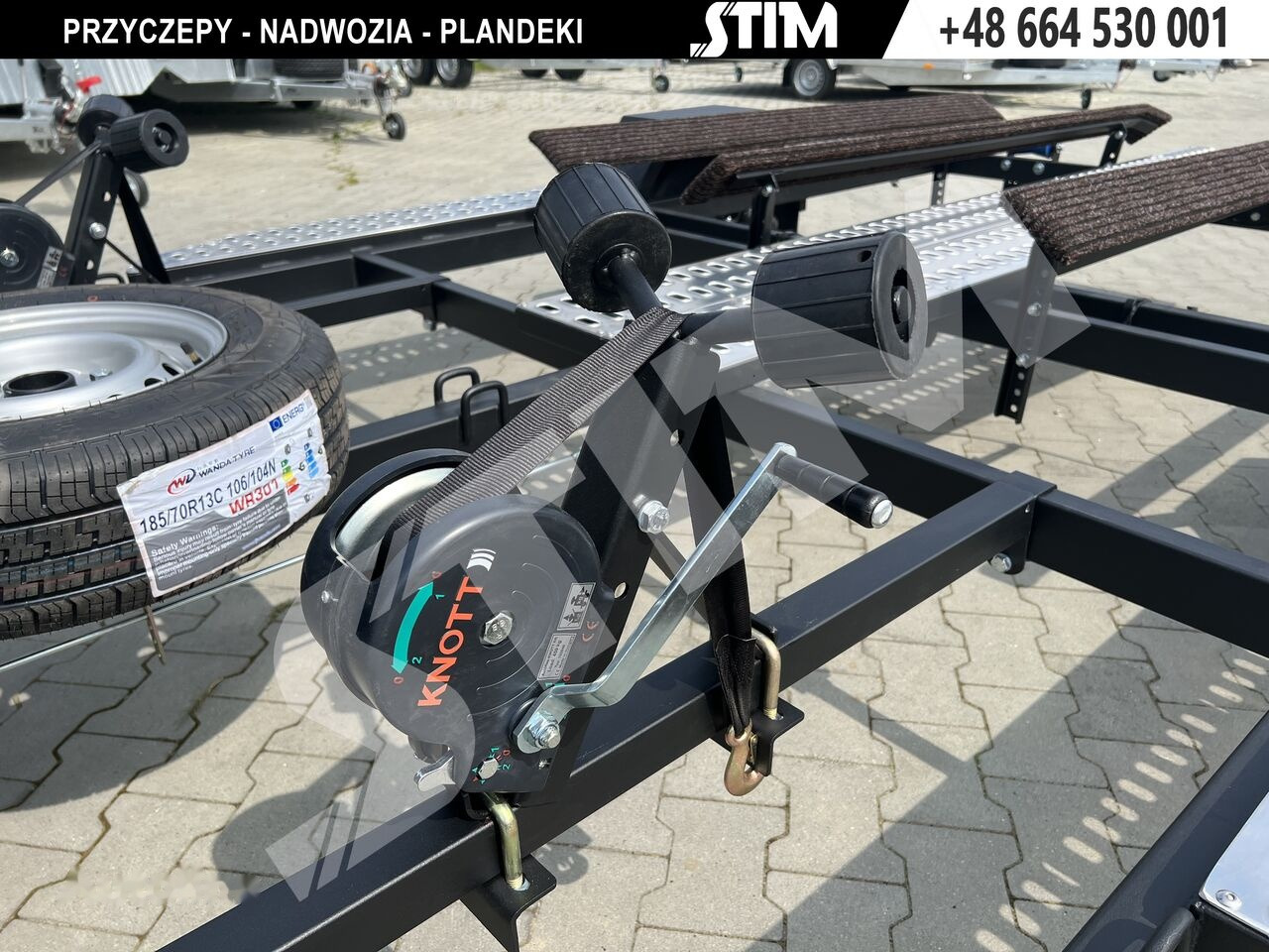 新的 船拖车 Stim L21-SWQ/1300 vr. B 2x skuter lub 2 x quad lub skuter i quad：图11