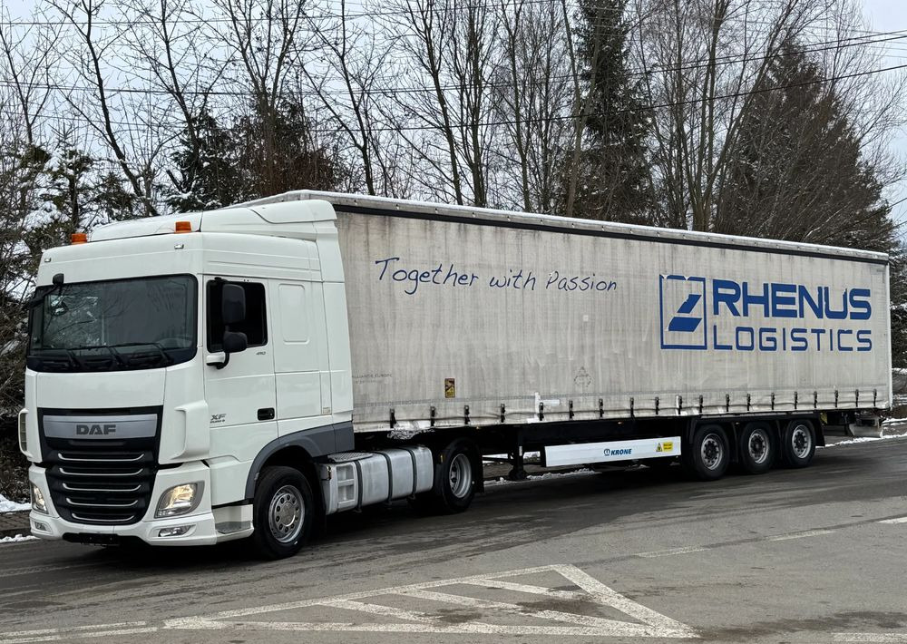 DAF * Zestaw * DAF 106 Euro 6 + Naczepa Krone * Bardzo Dobry Stan - 牵引车, 侧帘半拖车:图1 DAF * Zestaw * DAF 106 Euro 6 + Naczepa Krone * Bardzo Dobry Stan - 牵引车, 侧帘半拖车:图1