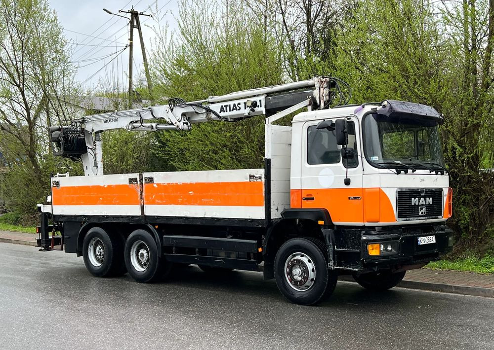 MAN 27-322 MAN 6x4 HDS ATLAS 140 - 栏板式/ 平板卡车:图1 MAN 27-322 MAN 6x4 HDS ATLAS 140 - 栏板式/ 平板卡车:图1