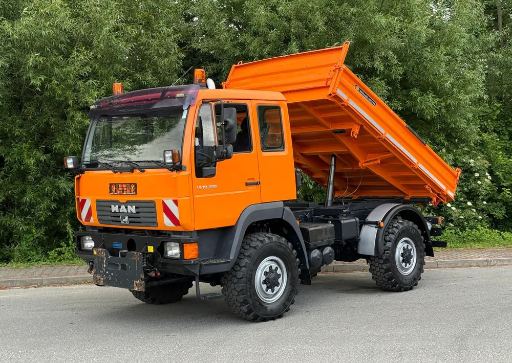 MAN * MAN 10-220 * Kiper Wywrotka Meiller * 4x4 * Zimowe Utrzymanie * Unimog * - 翻斗车:图1 MAN * MAN 10-220 * Kiper Wywrotka Meiller * 4x4 * Zimowe Utrzymanie * Unimog * - 翻斗车:图1