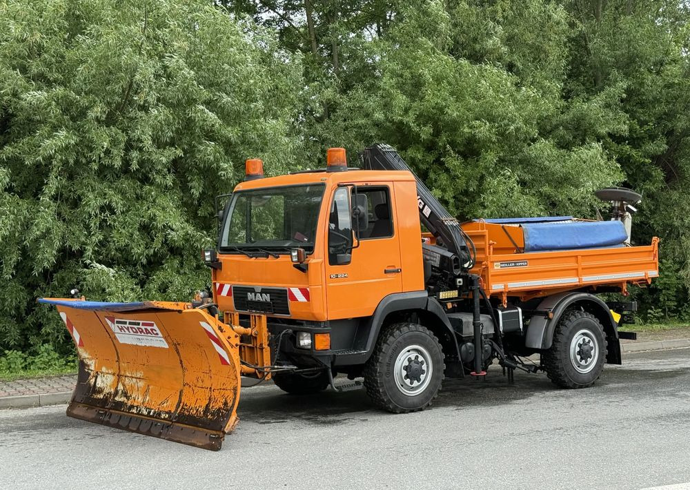 MAN * MAN LE 10.220 *Kiper Wywrotka * 4x4 * Pług Piaskarka * Zimowe Utrzymanie * Sprowadzony * HDS MKG * - 翻斗车:图1 MAN * MAN LE 10.220 *Kiper Wywrotka * 4x4 * Pług Piaskarka * Zimowe Utrzymanie * Sprowadzony * HDS MKG * - 翻斗车:图1